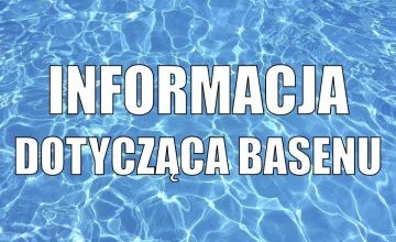 Informacja dotycząca basenu